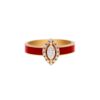 925 Sterling Silver Marquise Red Diamond Ring - Image 3