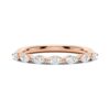 925 Sterling Silver Marquise Shared Prong Diamond Anniversary Band - Image 3