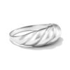 925 Sterling Silver Medium Croissant Ring - Image 5