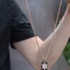 Simple 925 sterling silver necklace with classic shape