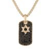 Mens dog tag necklace with a straightforward everyday design