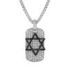 Classic dog tag necklace in 925 sterling silver