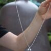 925 sterling silver mens dog tag necklace with simple styling