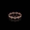 Classic band ring with subtle sparkle and diamond accents