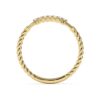 925 Sterling Silver Micro Pave Diamond Rope Stacking Ring - Image 6