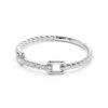 925 Sterling Silver Micro Pave Diamond Rope Stacking Ring - Image 7