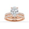 925 Sterling Silver Micropave Oval Diamond Engagement Ring Hidden Halo - Image 28
