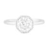 Milgrain-edged ring with a distinctive octagon silhouette