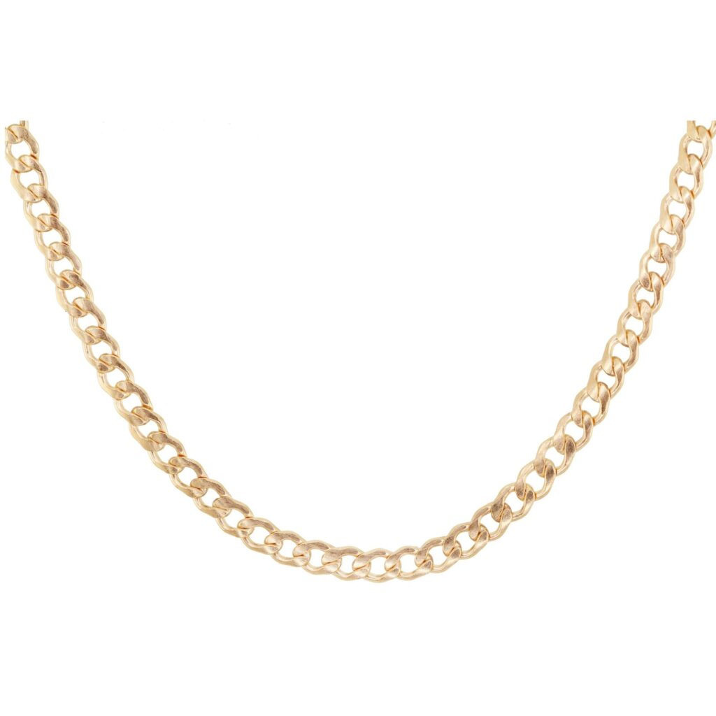 925 Sterling Silver Mini Curbed Link Chain Necklace