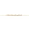 925 Sterling Silver Mini Diamond Cut Diamond Bezel Bracelet - Image 4