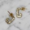 Mini 1.5cm paper clip earrings with a neat modern profile