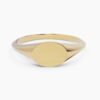 925 Sterling Silver Mini Oval Signet Ring