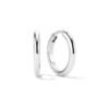 Medium hoop earrings with thick gold plating