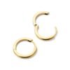 925 sterling silver hoop earrings with a balanced medium size