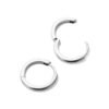 Classic medium hoop earrings with 2.2 mm width