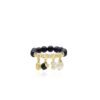 925 Sterling Silver Mira Blue Sandstone Diamond Pearl Ring - Image 3