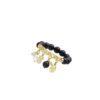 925 Sterling Silver Mira Blue Sandstone Diamond Pearl Ring - Image 5