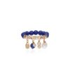 925 Sterling Silver Mira Lapis Diamond Pearl Ring - Image 3