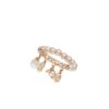 925 Sterling Silver Mira Pink Pearl Diamond Ring - Image 5