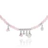 925 Sterling Silver Mira Rose Diamond Pearl Necklace - Image 3
