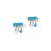 Elegant earrings in 925 Sterling Silver with thick gold plating