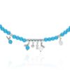 925 Sterling Silver Mira Turquoise Diamond Pearl Necklace - Image 3
