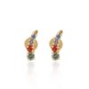 925 Sterling Silver Multi Dainty Climber Stud Earrings