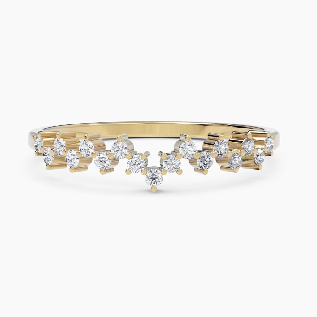 925 Sterling Silver Multi Diamond Cluster Ring