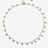 925 sterling silver necklace with layered pearl drop design