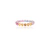 925 Sterling Silver Multi Sapphire Eternity Band