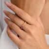 925 Sterling Silver Multi Sapphire Eternity Band - Image 5