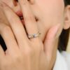925 Sterling Silver Multi Sapphire Eternity Band - Image 3