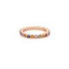 925 Sterling Silver Multi Sapphire Eternity Band