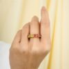 925 Sterling Silver Multi Sapphire Eternity Band - Image 5
