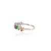 925 Sterling Silver Multi Sapphire Eternity Band - Image 4