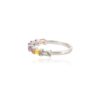 925 Sterling Silver Multi Sapphire Half Eternity Band - Image 4