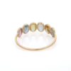 925 Sterling Silver Multi Sapphire Half Eternity Band - Image 4