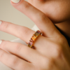 Eternity style ring with premium CZ sapphire stones