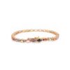 925 Sterling Silver Multi Sapphire Tennis Diamond Bracelet - Image 5
