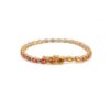 925 Sterling Silver Multi Sapphire Tennis Diamond Bracelet - Image 6