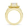 925 Sterling Silver Multi Stone Princess Cut Diamond Vintage Engagement Ring - Image 9