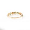925 Sterling Silver Multi Tourmaline Half Eternity Band - Image 5