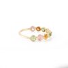 925 Sterling Silver Multi Tourmaline Half Eternity Band - Image 6