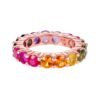 Eternity ring featuring premium CZ stones and gold plating