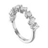 Gold-plated sterling silver ring with a refined multishape design