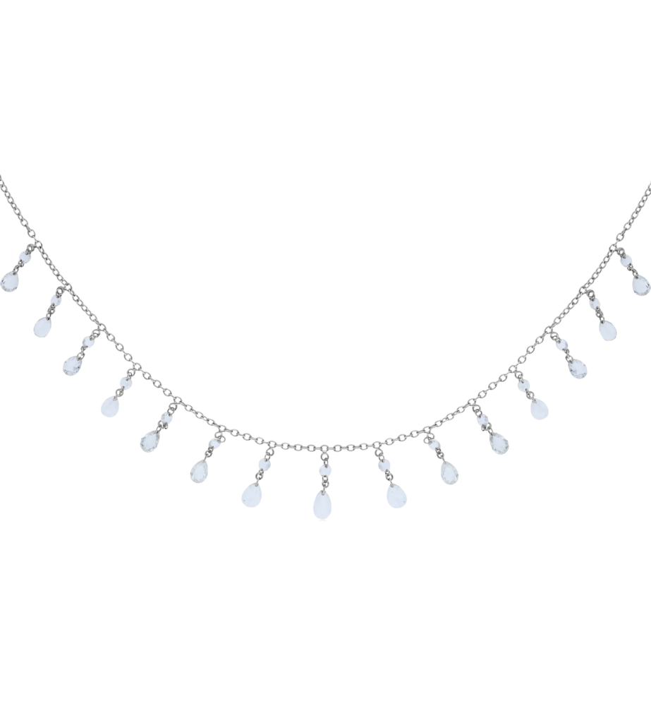 925 Sterling Silver My Dancing Diamond Necklace