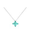 Floral-inspired 925 Sterling Silver necklace with gold plating
