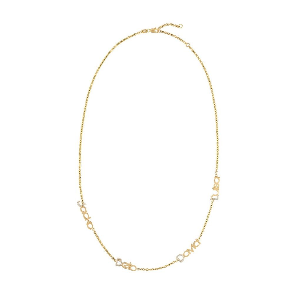 925 Sterling Silver Names Diamond Necklace