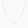 Romantic necklace featuring three hanging heart charms
