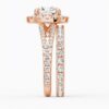 925 Sterling Silver NEW Cushion Cut Split Shank Diamond Halo Engagement Ring - Image 14